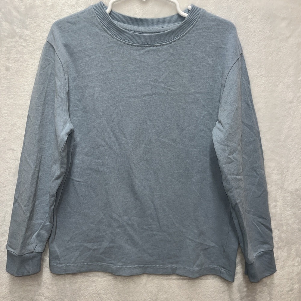Next Long Sleeve Shirt Boys 7 Cotton Blue Fall Winter Staple Capsule Basics